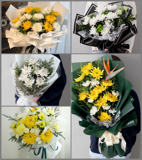 广东江门市恩平市东成镇上绵湖村白事花束代送